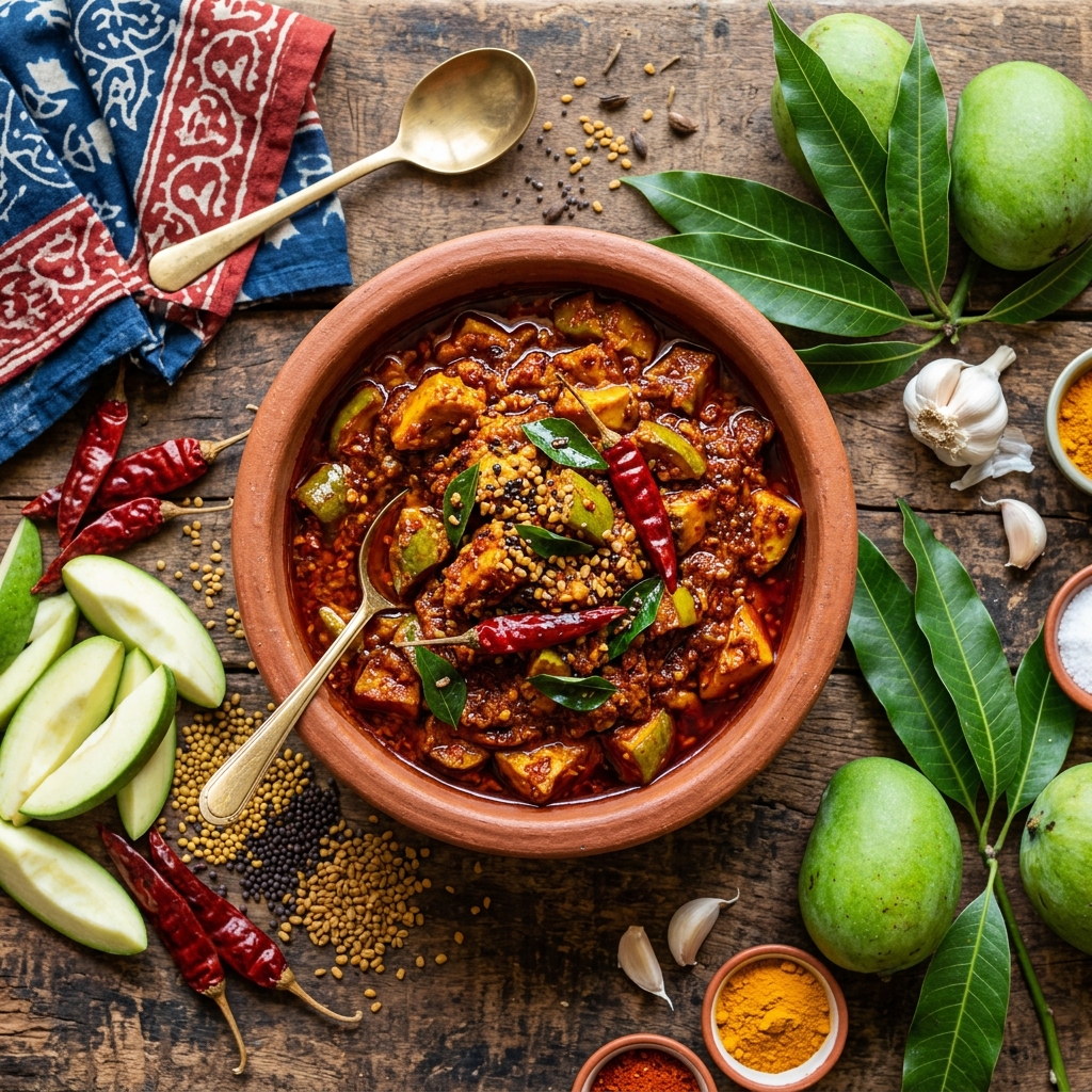 Mango pickle jar